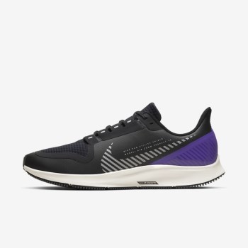 Nike Air Zoom Pegasus 36 Shield - Férfi Futócipő - Fekete/Lila/Titán